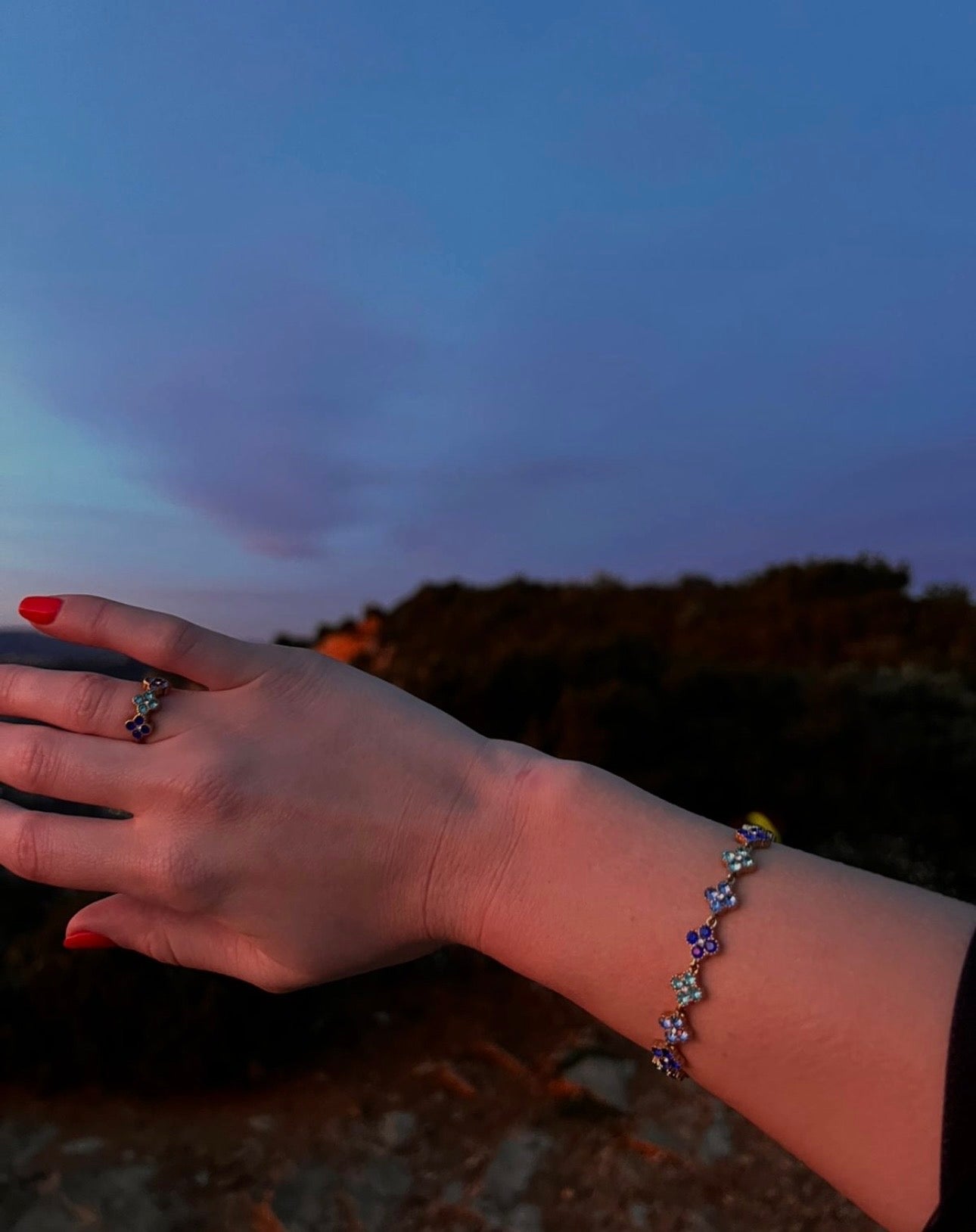 Bracelet jardin d'azur